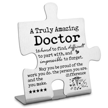 Imagem de FOKCBOCM Presentes De Agradecimento A Médicos Para Mulheres E Homens, Presente Médicos, Despedida, Aposentadoria Um Médico Realmente Incrível, O Melhor Placas Decoração - Dx245