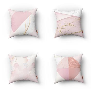 Imagem de Kit Almofadas Decorativas Estampadas 35x35cm Modelo 063