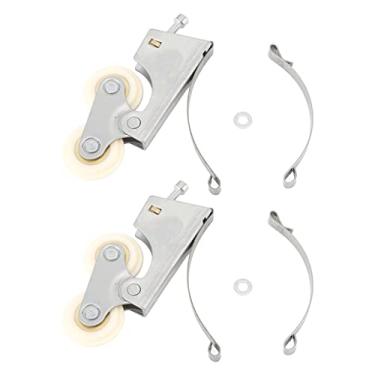 Imagem de 2 Pacote de Guarda de Guarda -roupa de Aço Inoxidável, Rodas de Rolo de Porta Deslizante, Rolos Silenciosos de Armários para Janela de Móveis de Armário, Adequados para Banheiro,