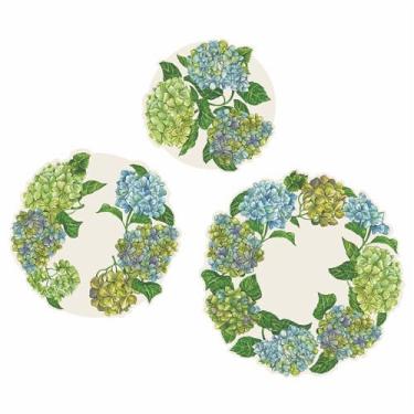 Imagem de Hester & Cook Doilies de papel descartáveis - Doilies redondos 8, 10, 30,5 cm para mesas, bandejas de servir, tábuas de charcutaria - Pacote com 12 - Feito nos EUA (hortênsia)