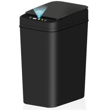 Imagem de Lixeira De Banheiro Sem Toque 12L Com Sensor De Movimento Automático, 