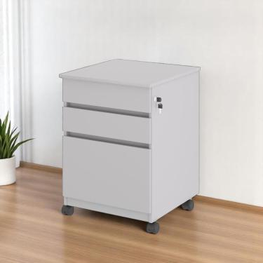 Imagem de Gaveteiro Arquivo Com Trava Volunt Cinza