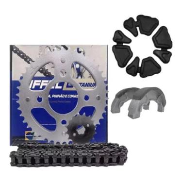 Imagem de Kit Relação Biz 125 Es Ks 2005 A 2024 Riffel + Patim + Bucha