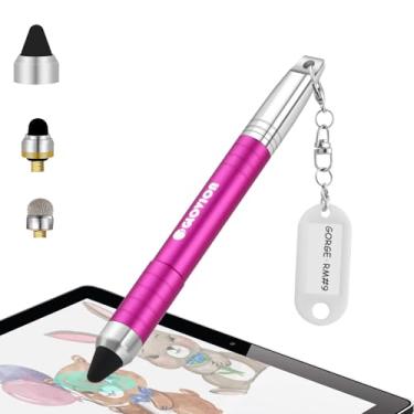 Imagem de Caneta Stylus para iPhone, Canetas de estilista capacitiva universais para telas de toque com tampa magnética, lápis infantil Stylus para iPad iPhone Mini Pro Air Chromebook Kindle Samsung - Rosa