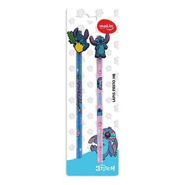 Imagem de Kit Com 2 Lápis De Escrever Stitch C/ Ponteira Sortido Molin - Molin d