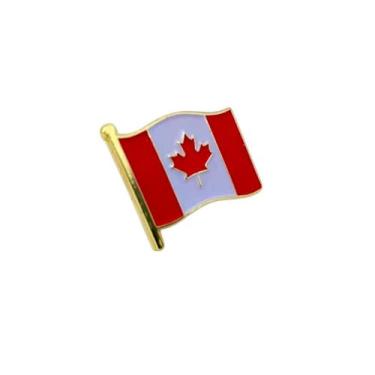 Imagem de Pin Bandeira Oficial Canadá Broche Canadense Maple Leaf