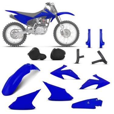 Imagem de Kit Plástico Crf 230f 2008 À 2014 - Pro tork, AZUL, Único