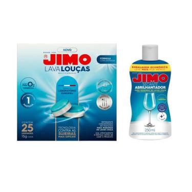 Imagem de Kit 1 Jimo Lava Louça Multicamadas Pastilha 25x20g + 1 Secante Abrilha
