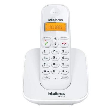 Imagem de Aparelho Telefone Intelbras TS 3110 Fixo Bina Dect Alta Tecnologia Cha