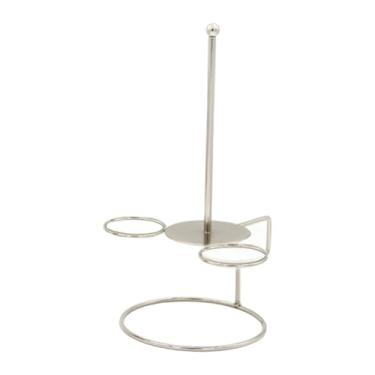 Imagem de Fxzqgnh Torre para Anéis de Cebola, Suporte para Anéis de Cebola, Suporte, Expositor de Cones, Ferramentas, Acessórios, Suporte, Expositor de Donuts para Casa, Argent