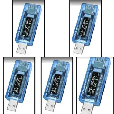 Imagem de Kit Medidor Voltímetro Amperímetro Usb (5x) - DM