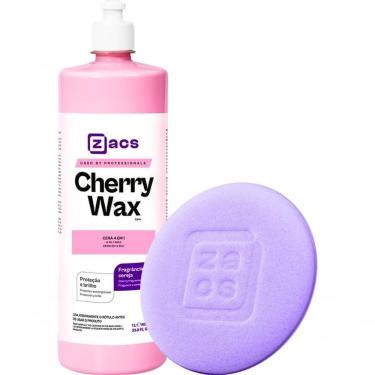 Imagem de Cera Limpadora Cherry Wax 1l Zacs Brilho Protecao Aplicador