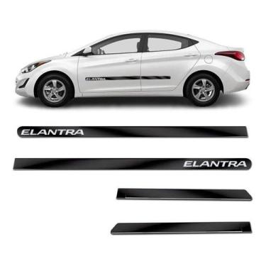 Imagem de Friso Lateral Largo Elantra 2012 a 2019 Kit Black (Preto Brilhante) Ad