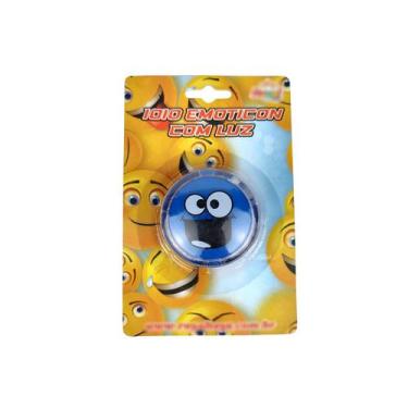 Imagem de Ioiô Emoticon Com Luz Led Infantil Divertido Brinquedo - R. Toys, Azul