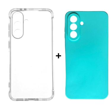 Imagem de Kit Capa Case Colorida + Capinha Transparente Samsung A56