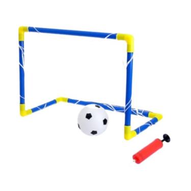 Imagem de Kit Mini Golzinho Infantil com Trave, Bola de Futebol e Bomba de encher brinquedo infantil