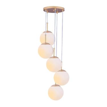 Imagem de Lustre Pendente Vidro Globo Jabuticaba Balcão Cozinha Quarto