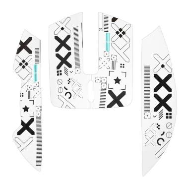 Imagem de Adesivos Grip Tape Antiderrapantes p/ Mouse Attack Shark X11 Branco