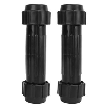 Imagem de Chiffonade 2 peças de conector de eixo de remo de plástico preto, conector de pá de caiaque, peças infláveis de iate de barco (2 peças)