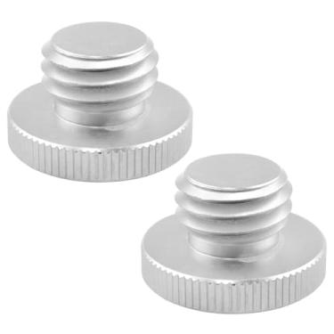 Imagem de XZW 2 peças de liga de alumínio 1/10.2 cm-20 a 5/20.3 cm-11 adaptador de parafuso rosqueado para adaptador de tripé de nível laser prata