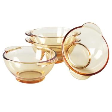 Imagem de jinsongdafa Conjunto de 4 tigelas de sopa/cereais de 382 g resistentes a lascas e rachaduras para sopa, ramen, cereais e muito mais, podem ser lavadas na lava-louças e no micro-ondas