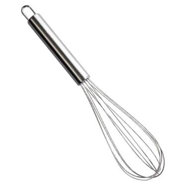 Imagem de Batedor Reforçado De Clara Cook Profissional Inox Utensílio Cozinha Aço Inoxidável
