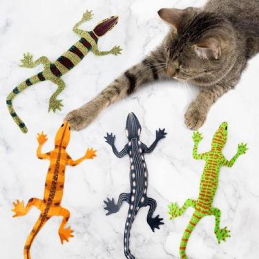 Imagem de Cat Toy City Volyeen Lizard Catnip, pacote com 4, 36 x 15 cm - Ciyvoly