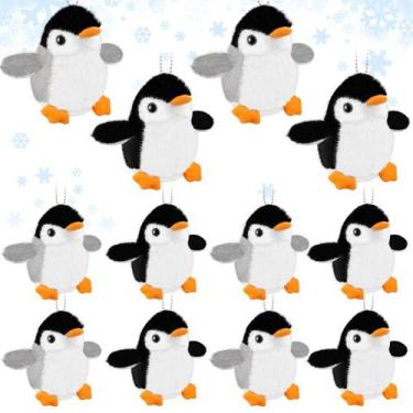 Imagem de Brinquedos de pelúcia Kasyat Christmas Mini Plush Penguin x12
