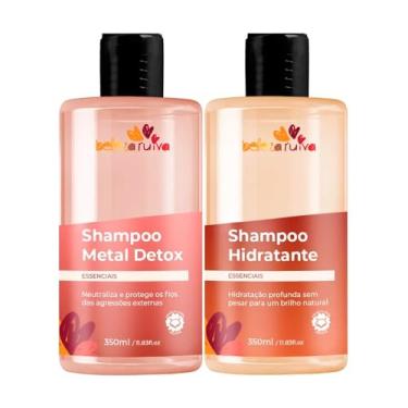 Imagem de Beleza Ruiva – Kit Shampoo Essenciais | Hidratação, Detox e Proteção da Cor | Shampoo Hidratante e Metal Detox com Pantenol e Colágeno | Limpeza Suave e Brilho Duradouro