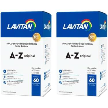 Imagem de Kit 2 Lavitan Suplemento Vitamínico 60 Comprimidos Revestidos A-z Unissex Cimed
