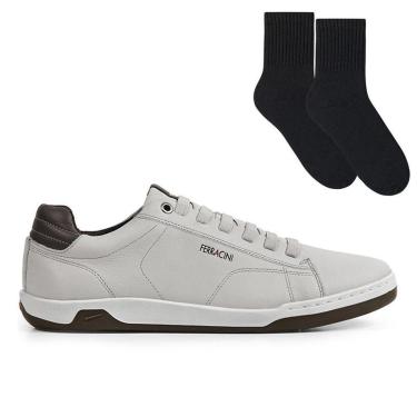 Imagem de Kit Sapatênis Ferracini Lexus Masculino + Par De-Masculino