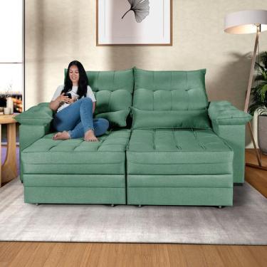 Imagem de Sofá Retrátil e Reclinevel Cancun 2,10 em Linho - Martins & Ornelas, V