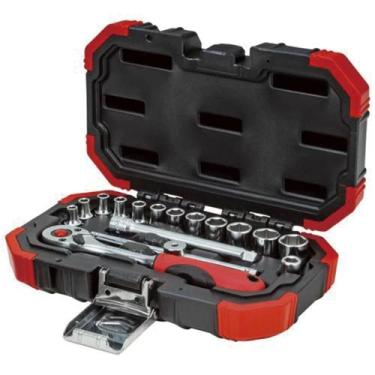 Imagem de Jogo De Soquete Sextavado Enc. 1/4 4 A 13mm Com 16 Peças - R49003016 -