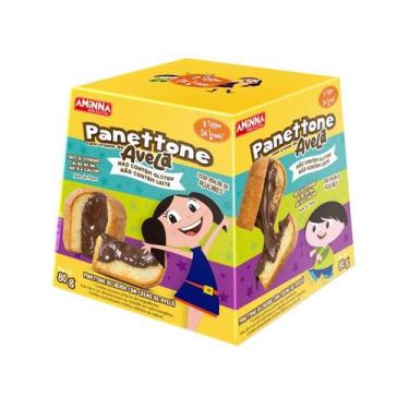 Imagem de Panettone Kids com Avelã Sem Glúten Aminna 80g