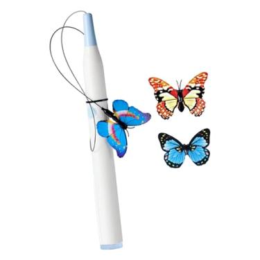 Imagem de IEUDNS Brinquedo Elétrico Interativo para Gatos, Leve e, em Formato de Borboleta, Ideal para Exercícios e Brincadeiras de Gatinhos, Sem Base