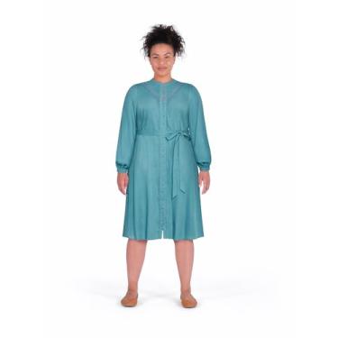 Imagem de City Chic Vestido feminino plus size - zibelina, Azul, 50