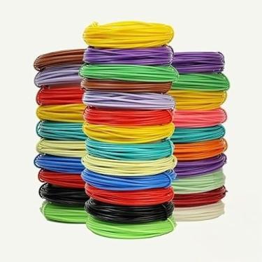 Imagem de SAMDAVI Filamento ABS Premium para Caneta 3D, 10 Cores Sortidas, 1.75mm, 100 Metros Total, Compatível com Impressoras 3D, para Modelagem e Artesanato