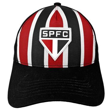 Imagem de Bone Sao Paulo Aba Curva Conforto Licenciado Bordado Oficial Cor:;Gênero:Únissex;Tamanho:Único-Unissex