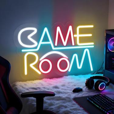 Imagem de Neonawall Neon Signs for Wall Decor Light Up Letters Led Sign Birthday Party Gifts Led Decorative Night Signs Room Decorations Supplies Neon Party Sign for Store Home Dorm Bedroom (Game Room)