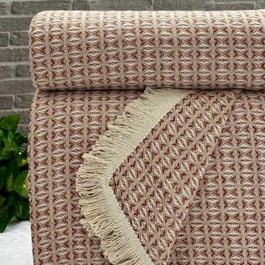 Imagem de Manta Para Sofá Rubi King 260cm X 250cm Terracota-cru