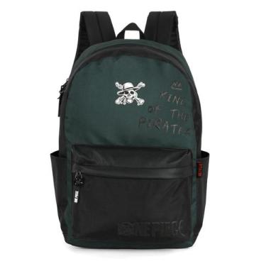 Imagem de Mochila Costas Juvenil One Piece Pirata Verde 2026 Original Verde One 