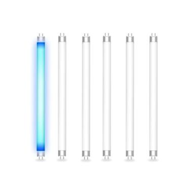 Imagem de Lâmpada UV Dichroma T5 6W, pacote com 6 unidades, base G5 de 23 cm