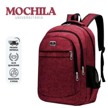 Imagem de Mochila Mala Grande de Viagem Bolsa Unissex em Nylon Reforçado com Est