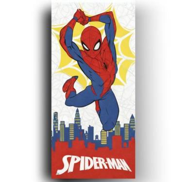 Imagem de Toalha de Banho Felpuda Spider-Man 60x120cm 1 Peça  Toque Macio e Alta