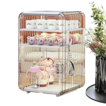 Imagem de Bohany Organizador De Armazenamento De Garrafas De Água | Prateleira Transparente Para Garrafas Infantis | Organizador De Suprimentos Para Crianças - Cozinha Escritório Gabinete Berçário Frigorífico