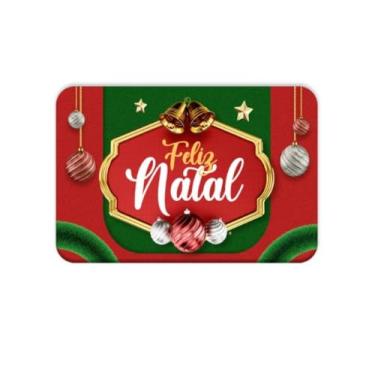 Imagem de Tapete Entrada de Porta de Casa Antiderrapante Decorativo Natal (1 Peça Sino)