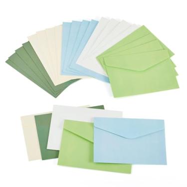 Imagem de Handship Envelopes coloridos Morandi com 25 unidades, 10 x 12 cm, envelopes pequenos de papel para escritório, casa, casamento, cartões comemorativos, festas, formaturas, aniversário, convites