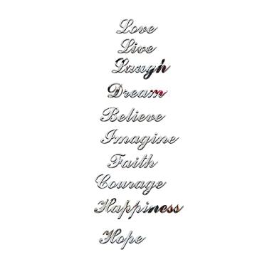 Imagem de Adesivo de parede MUNEFE, adesivo de parede para espelho de sala de estar doméstico, adesivo acrílico autoadesivo de decoração de escada para casa (Silver)