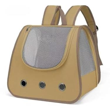 Imagem de Bolsa De Transporte Pet Avião Viagem Mala Para Cachorros E Gato Cabine Mochila,bolsa transporte pet,bolsa pet(Cáqui)