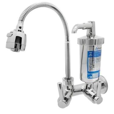 Imagem de Torneira Bica Móvel Filtro Parede ABS 1 4 Volta GOURMET C29 3268 BOGNA